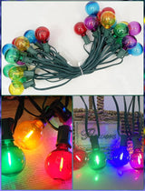 SUNSGNE G40 LED Christmas Globe String Lights, 50FT Shatterproof Round Colored Christmas Lights with 27 LED Clear | Lumora