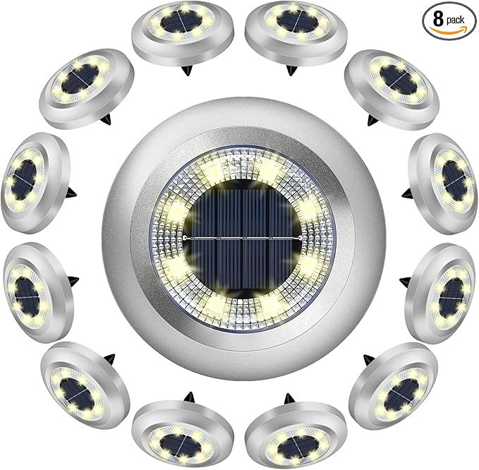 Solar Lights Outdoor,12 Pack Solar Garden Lights for Pathway,Yard,Deck,Lawn,Patio,Walkway,Driveway,Step（Warmwhite） | Lumora