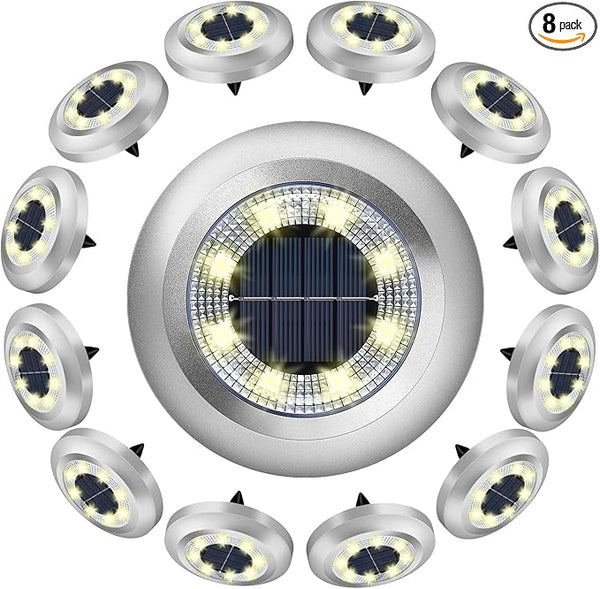 Solar Lights Outdoor,12 Pack Solar Garden Lights for Pathway,Yard,Deck,Lawn,Patio,Walkway,Driveway,Step（Warmwhite） | Lumora