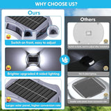 Bosceos Solar Driveway Lights Outdoor 4-Pack, Solar Deck Lights RGB Color Modes Dock Light Waterproof Driveway | Lumora