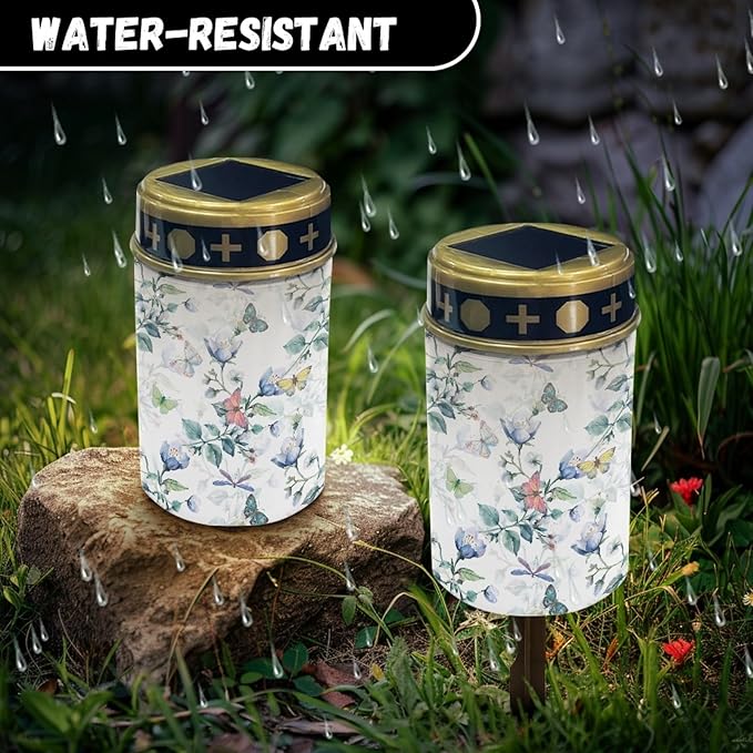 Butterfly Floral Garden Lights Solar Outdoor Pathway Lights Stake Lights Landscape Lighting for Yard Patio | Lumora
