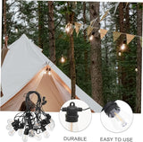 15m Led Camping String Lights Outdoor String Lamp LEDs Wear-Resistant Tent Light for Garden Patio and Festive | Lumora