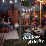 10FT String Light Poles, 1.5 Inch Heavy Duty Poles for Outdoor String Lights with Shepherd Hook, 2 in 1 Light Pole | Lumora