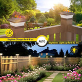 T-SUN 4X4 Post Solar Lights, Outdoor Waterproof Solar Post Cap Lights for 4X4 Wooden Posts, Deck, Fence, Garden | Lumora