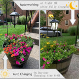 Viewsun 34 Inch Hanging Solar Lights, 6 Pack Shepherd Hook Lights with Shepherd Hooks Waterproof Outdoor Decorative | Lumora