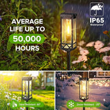 KOOPER Taller Solar Pathway Lights Outdoor, 2 Pack Upgraded Brighter Solar Garden Lights Solar Powered, Up To 15 | Lumora
