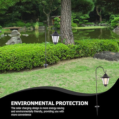 Solar Hexagonal Lawn Light Vintage Solar Garden Path Light Outdoor Waterproof Warm Yellow Glow for Patio Yard