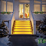 ROSHWEY Solar Step Lights Outdoor Waterproof, 8 Pack Triangle Solar Stair Lights for Outside, LED Deck Light | Lumora
