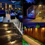 DenicMic Solar Deck Lights LED Solar Step Lights Outdoor for Fence, Patio, Garden, Yard, Backyard, 10 Lumen 2 | Lumora