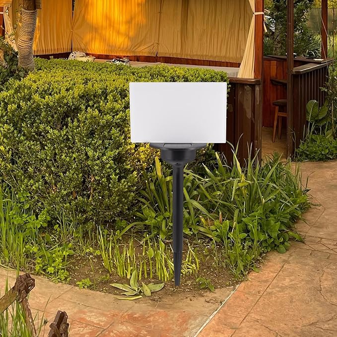 Toyvian Solar Lawn Path Lights 120x190mm Heat Transfer Plate LED Garden Landscape Lighting Outdoor Commemorative Yard Decorative Fixture