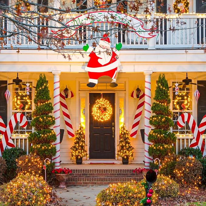 100FT 300 LED Christmas Lights Outdoor, Warm White Christmas Tree Lights with 8 Modes Waterproof, Connectable Green | Lumora