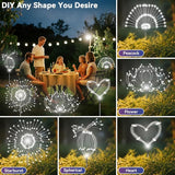 Garden Outdoor Lights, 4 Pack 120 LED Solar Garden Lights Fairy Lights Outdoor Waterproof Decorative Solar Firework | Lumora