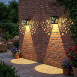 2 Pack Solar Fence Lights Outdoor Wall lihgts Decorations Metal Solar Deck Lights Waterproof LED Solar Powered Step | Lumora