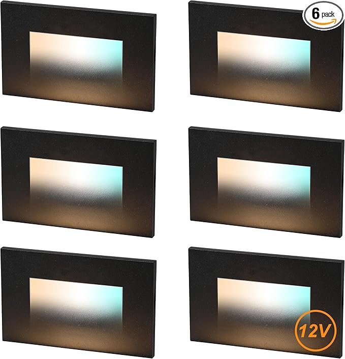 CLOUDY BAY 12V Low Voltage 3 Color Indoor and Outdoor LED Step Light,3000K/4000K/5000K Deck Lights,Stair Light,Wet | Lumora