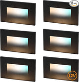 CLOUDY BAY 12V Low Voltage 3 Color Indoor and Outdoor LED Step Light,3000K/4000K/5000K Deck Lights,Stair Light,Wet | Lumora