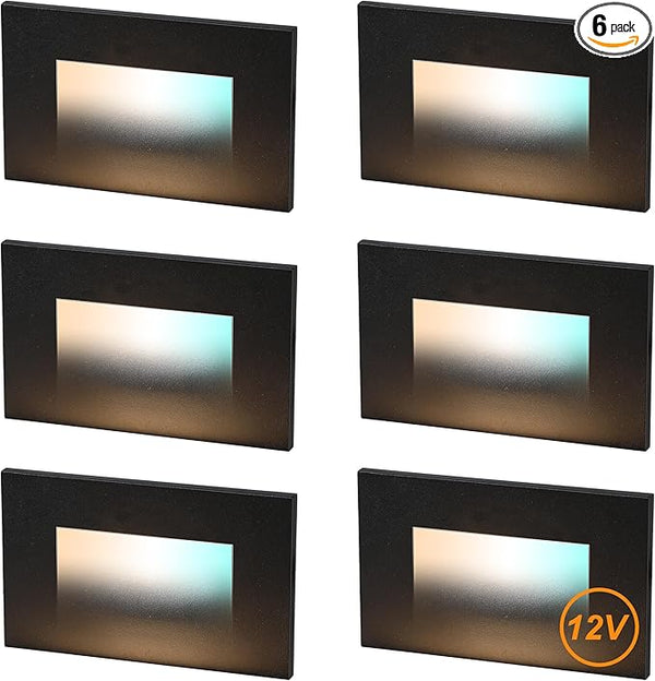 CLOUDY BAY 12V Low Voltage 3 Color Indoor and Outdoor LED Step Light,3000K/4000K/5000K Deck Lights,Stair Light,Wet | Lumora