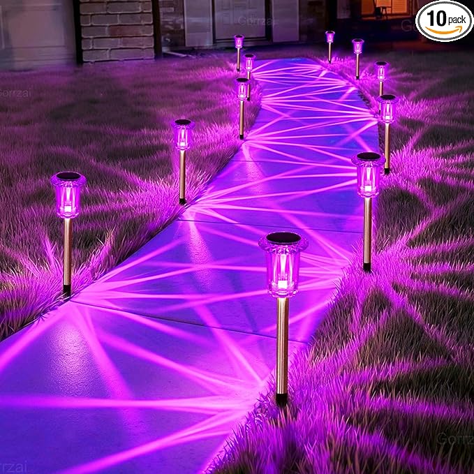 Halloween Solar Lights Outdoor 15 Pack Solar Pathway Lights Outdoor Halloween Decorations Waterproof Yard Lighting | Lumora