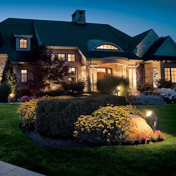 12W Low Voltage Landscape Lights LED Landscape Lighting with Connectors and Spike Stand, 12V 24V Outdoor Spotlights | Lumora