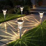 Solar Pathway Lights Outdoor 6 Pack, 10 Modes RGB Color Changing & White Solar Garden Lights, 17.5" IP65 Waterproof | Lumora