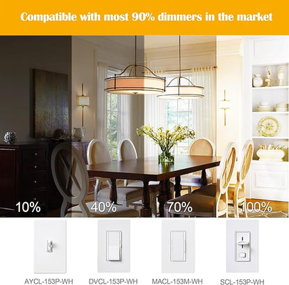 Bundle－－2 Items：Mason Jar Solar Lights -30 LED, 6 Pack Hanging Solar Lanterns Bundle with 12 Pack E12 LED Edison Bulbs,4W Equal 40W e12 Candelabra Bulbs