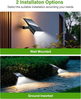 Solar Spot Lights Outdoor, Solar Lights Outdoor Waterproof IP65, 3 Brightness Modes Dusk to Dawn Landscape | Lumora