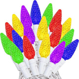 Novelty Lights 24FT 70 LED C6 Christmas String Lights, Outdoor Commercial Grade Tree Decorations, Permanent LED | Lumora