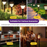 10 Pcs Solar Light Ground Stakes Kit, ABS Plastic Ground Stakes & Round Bases with Mounting Screws Replacement | Lumora