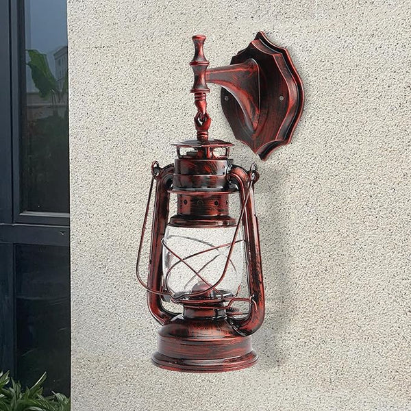 Brass Retro Wall Lamp – Vintage Industrial Sconce with E27 Socket, 5W Max - Outdoor Light Socket | Lumora