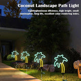 SunKite Coconut Solar Decorative Stake Lights - Outdoor Waterproof Neon Lights for Garden, Yard, Lawn, Pathway | Lumora