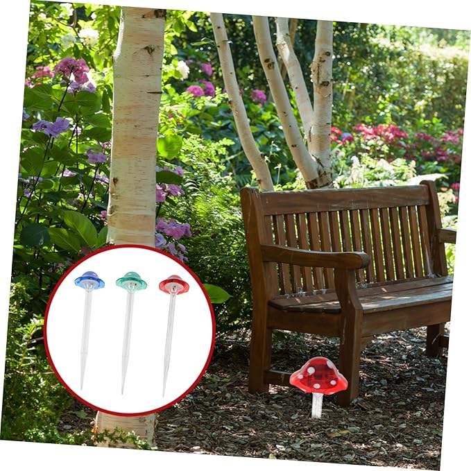 6Pcs Solar Powered Mushroom Lights for Garden Outdoor LED Landscape Lighting Waterproof Solar Pathway Lights for Patio and Lawn Decor