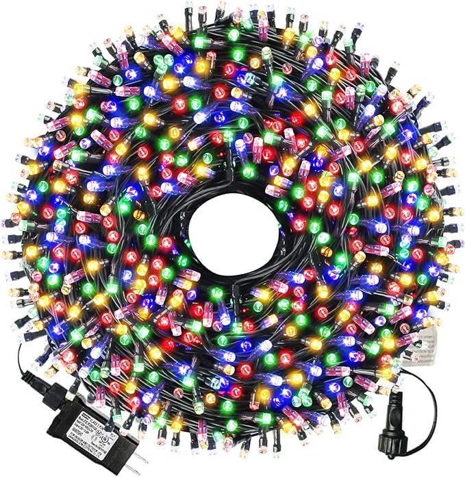 XTF2015 Christmas Outdoor Indoor Lights, 336FT 1000 LED 8 Modes Memory Function UL Certified Timer Christmas String | Lumora