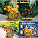 1 Pack Solar Lights Outdoor Snail Garden Statues with Mushrooms& 4 Pack Solar Pathway Lights, Gardening Gifts for | Lumora