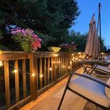 25FT G40 Outdoor String Lights, Waterproof Patio String Lights with 12 Plastic Bulbs, Shatterproof Outdoor Lighting | Lumora