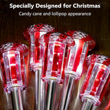 Valentine's Day Solar Lights Outdoor Decorations 10 Pack Candy Color LED Stainless Steel Stake for Pathway Yard | Lumora