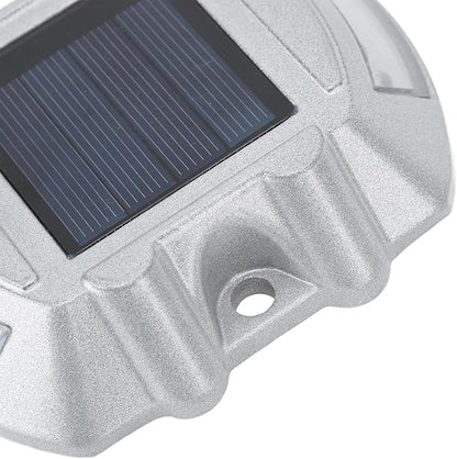 Revolutionary Solar Deck Lights,Silver Aluminium Alloy, High Brightness LED, Waterproof, Ideal for Outdoor Deck, Pathway, Walkway,Stair (Bright Light)