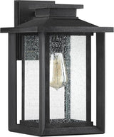 Quoizel Wakefield Vintage Wall Sconce, Coastal Armour 14 Inch 1-Light Earth Black Wall - Outdoor Path Light | Lumora