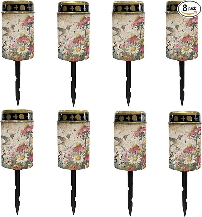 Hummingbird Flower Solar Garden Lights Outdoor Flameless Pathway Lights LED Solar Lantern Landscape Decorative | Lumora