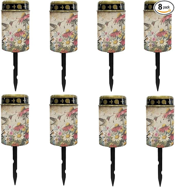 Hummingbird Flower Solar Garden Lights Outdoor Flameless Pathway Lights LED Solar Lantern Landscape Decorative | Lumora