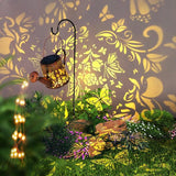 Solar Watering Can Outdoor Lights Garden Decor,Butterfly Hanging Lantern Waterproof Landscape Lights Outside | Lumora