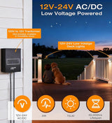 CLOUDY BAY [12 Pack] 3CCT Low Voltage LED Deck Lights Outdoor,2700K/3500K/5000K Selectable,Landscape Step Stair | Lumora
