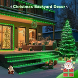 JMEXSUSS Green Halloween Solar Lights, 66 ft 200 LED Rope Lights Outdoor Waterproof, PVC Tube Green Christmas | Lumora