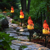 Dazzle Bright 2 Pack 22.5 in Cardinal Bird Solar Lights, Red Bird Solar Powered Lights Cardinal Garden Stake Light | Lumora
