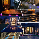 FVTLED LED Deck Lights Kit, 30pcs Φ1.22 WiFi Smart Phone Control Low Voltage Recessed RGBW Deck Lighting Waterproof | Lumora
