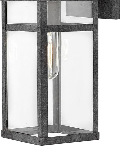 Hinkley 2800DZ Transitional One Light Outdoor Wall Mount from Porter collection in Bronze/Darkfinish