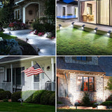 8 Pack Solar Spot Lights Outdoor, Waterproof IP65 Adjustable, 3 Lighting Modes Solar Powered Landscape Spotlights | Lumora