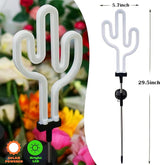 SunKite Cactus Solar Garden Stake Lights - Outdoor Waterproof Neon Lights for Garden, Yard, Lawn, Pathway, Patio | Lumora