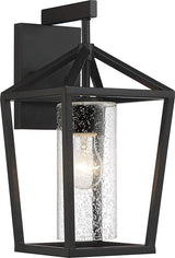 NUVO 60/6592 Hopewell Lighting Fixture, 1Lt Medium Lantern, Matte Black - Outdoor Wall Light | Lumora