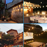 TORCHSTAR 96ft LED Outdoor String Lights, Patio Light with 30+2 Shatterproof Vintage Edison Bulbs, S14 E12 Sockets | Lumora