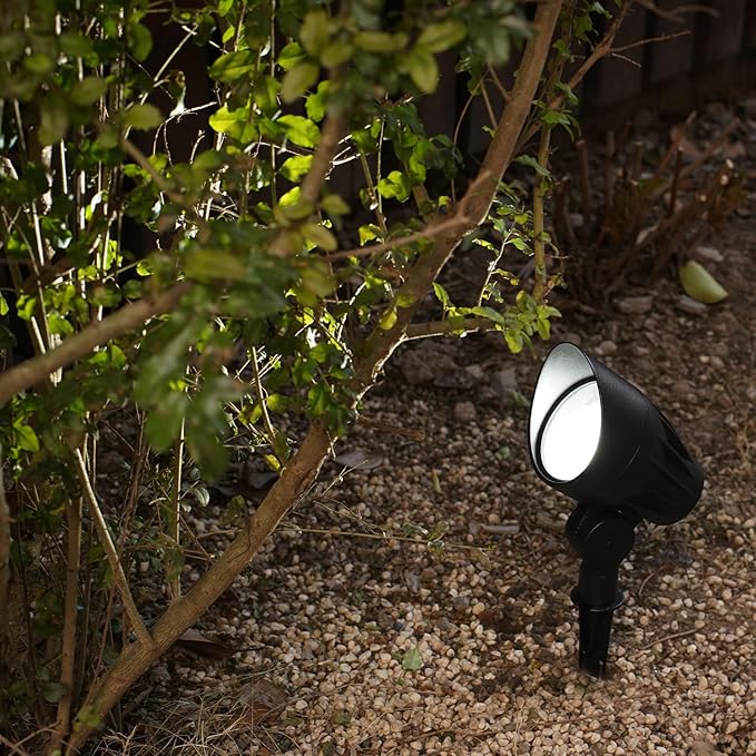 GOODSMANN Low Voltage Spotlights 12V AC Black Landscape Lighting Kit 8PK 5W LED 6500K Spot Lights Outdoor Hardwired | Lumora
