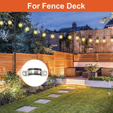 String Light Poles for Outside, 11FT Outdoor String Light Pole Heavy Duty Metal Lights Pole Stand with Flange Base | Lumora